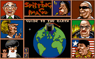 Spitting Image title screen for Atari ST